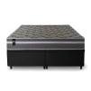 Conjunto Box Baú Miami Cinza 158x198x69 Espuma D33