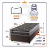 Conjunto Box Baú Miami Cinza 88x188x69 Espuma D33