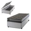 Conjunto Box Baú Miami Cinza 88x188x69 Espuma D33