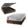 Conjunto Box Baú New Moon Branco 193x203x73 Molas Ensacadas