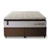 Conjunto Box Baú New York Branco 193x203x80 Molas Ensacadas 