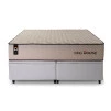 Conjunto Box Baú San Diego Bege 193x203x74 Espuma D33