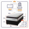 Conjunto Box Baú San Diego Branco 96x203x74 Espuma D33