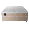Conjunto Cama Box Casal Alford 138x188x66 Bege Molas Ensacadas 