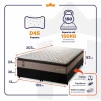 Conjunto Cama Box Espuma Atlanta Bege King 193x203x62