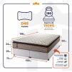 Conjunto Cama Box Espuma Atlanta Bege Queen 158x198x62