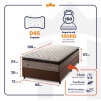 Conjunto Cama Box Espuma Atlanta Bege Solteiro 96x203x62