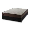 Conjunto Cama Box Espuma Atlanta Marrom Viúva 128x188x62