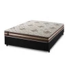 Conjunto Cama Box Espuma Chicago Marrom Viúva 128x188x57