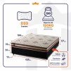 Conjunto Cama Box Espuma Chicago Marrom Viúva 128x188x57