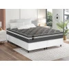 Conjunto Cama Box Espuma Miami Cinza Queen 158x198x62