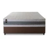 Conjunto Cama Box Espuma Oxford Verde Casal 138x188x67