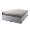Conjunto Cama Box Espuma Oxford Verde King 193x203x67