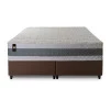 Conjunto Cama Box Espuma Oxford Verde King 193x203x67