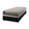 Conjunto Cama Box Espuma Oxford Verde Solteiro 88x188x67