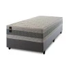 Conjunto Cama Box Espuma Oxford Verde Solteiro 96x203x67