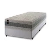 Conjunto Cama Box Espuma Oxford Verde Solteiro 96x203x67