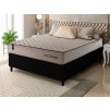 Conjunto Cama Box Espuma San Diego Bege Casal 138x188x67