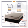 Conjunto Cama Box Espuma San Diego Bege Casal 138x188x67