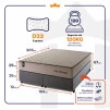 Conjunto Cama Box Espuma San Diego Bege King 193x203x67