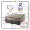 Conjunto Cama Box Espuma San Diego Bege Queen 158x198x67