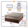 Conjunto Cama Box Espuma San Diego Bege Queen 158x198x67
