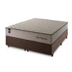 Conjunto Cama Box Espuma San Diego Bege Queen 158x198x67