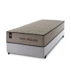 Conjunto Cama Box Espuma San Diego Bege Solteiro 88x188x67