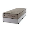 Conjunto Cama Box Espuma San Diego Bege Solteiro 96x203x67