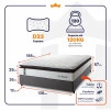 Conjunto Cama Box Espuma San Diego Branco Casal 138x188x67