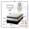 Conjunto Cama Box Espuma San Diego Branco Solteiro 88x188x67