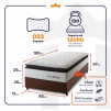 Conjunto Cama Box Espuma San Diego Branco Solteiro 88x188x67