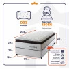 Conjunto Cama Box Espuma San Diego Branco Solteiro 96x203x67