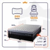 Conjunto Cama Box King Dakota Preto 193x203x57 Espuma D33