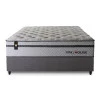 Conjunto Cama Box Magnético Bali Relax Cinza Casal 138x188x71