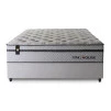 Conjunto Cama Box Magnético Bali Relax Cinza Casal 138x188x71
