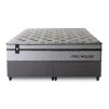 Conjunto Cama Box Magnético Bali Relax Cinza King 193x203x71