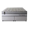 Conjunto Cama Box Magnético Bali Relax Cinza King 193x203x71