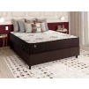 Conjunto Cama Box Molas Ensacadas Allura Marrom Casal 138x188x58