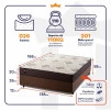 Conjunto Cama Box Molas Ensacadas Allura Marrom Casal 138x188x58