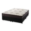 Conjunto Cama Box Molas Ensacadas Allura Marrom Queen 158x198x58