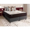 Conjunto Cama Box Molas Ensacadas Allura Marrom Queen 158x198x58