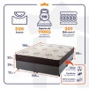 Conjunto Cama Box Molas Ensacadas Allura Marrom Queen 158x198x58