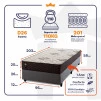 Conjunto Cama Box Molas Ensacadas Allura Marrom Solteiro 96x203x58
