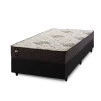 Conjunto Cama Box Molas Ensacadas Allura Marrom Solteiro 96x203x58