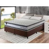Conjunto Cama Box Molas Ensacadas Alpine Cinza Queen 158x198x65