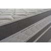 Conjunto Cama Box Molas Ensacadas Alpine Cinza Solteiro 96x203x65