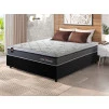 Conjunto Cama Box Molas Ensacadas Benton Cinza Casal 138x188x71