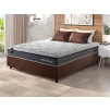 Conjunto Cama Box Molas Ensacadas Benton Cinza Casal 138x188x71