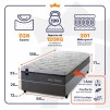 Conjunto Cama Box Molas Ensacadas Benton Cinza Solteiro 88x188x71